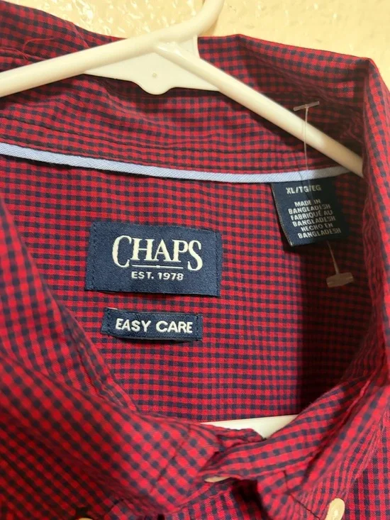 Chaps Men's Button-Down Micro-Check - Picture 3 of 3